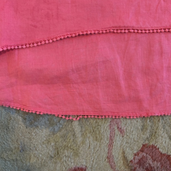 J. Jill Love Linen High-Low Sleeveless Midi Dress – Size Medium – Coral – GUC - Picture 5 of 5